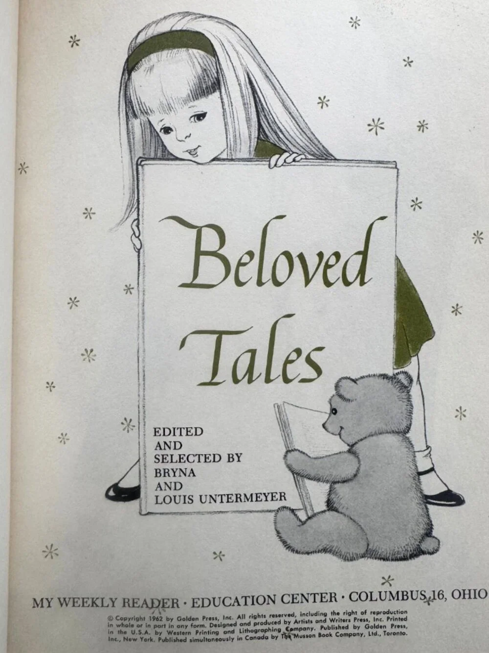 Vintage 1962 Beloved Tales My Weekly Reader Children’s Storybook Anthology